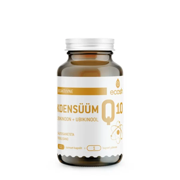 KOENSÜÜM Q10 ubikinoon + ubikinool – energiavitamiin